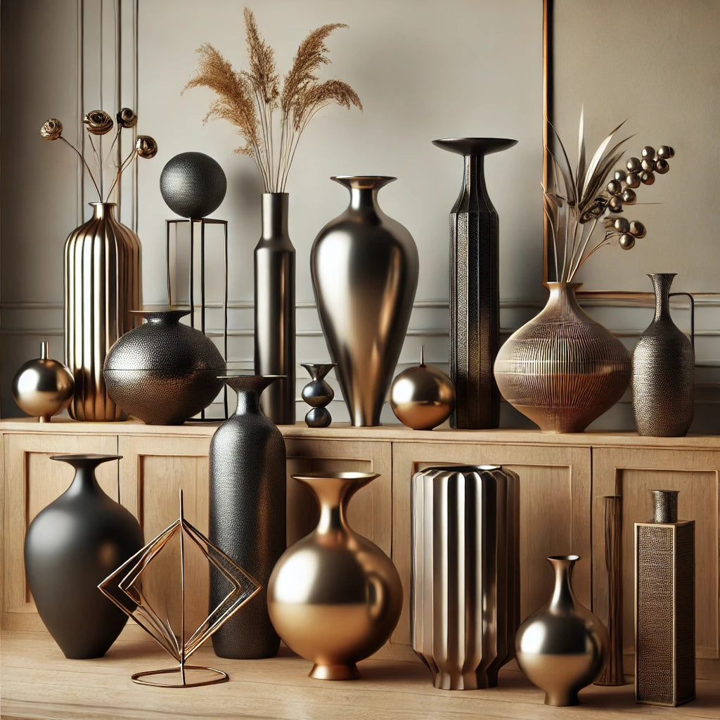 Vasen aus Metall