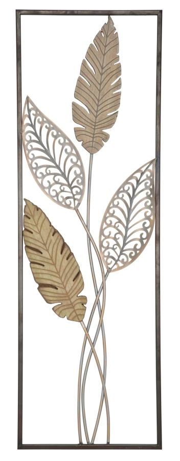 Wandbild Blätter naturfarben 91 x 30,5 cm