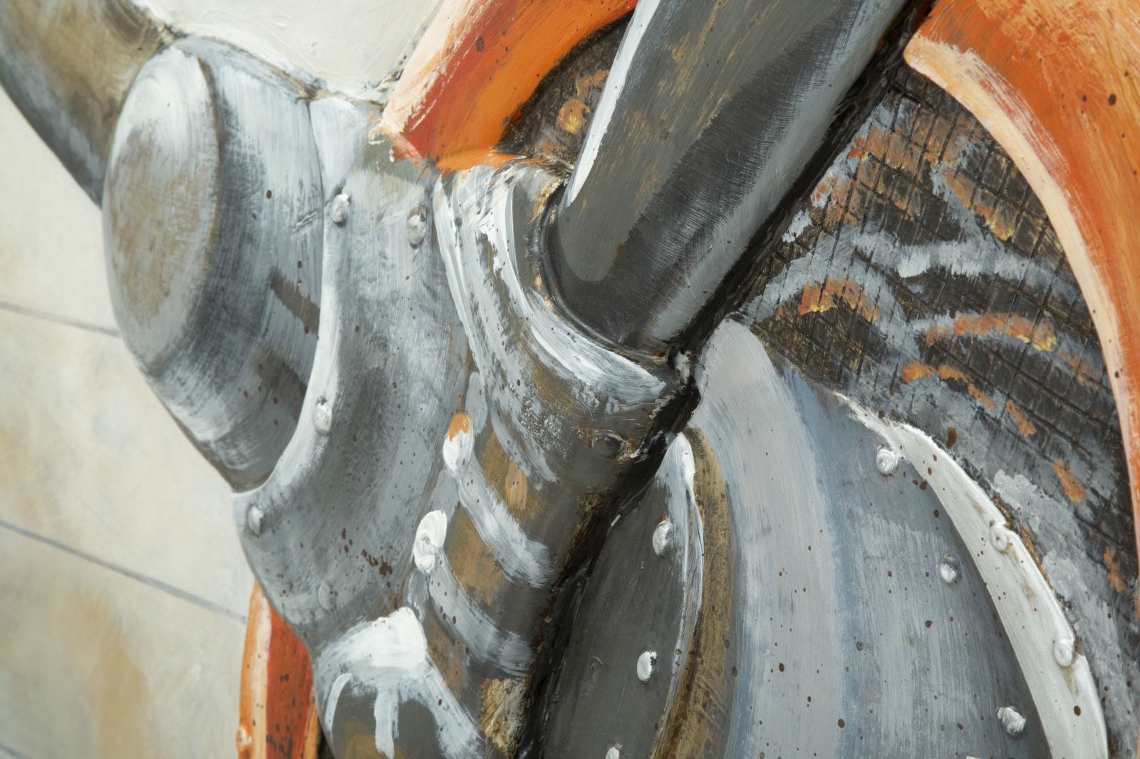 Wandbild Aviator 120x80cm Gemälde Auf Leinwand Vintage Look Flugzeug