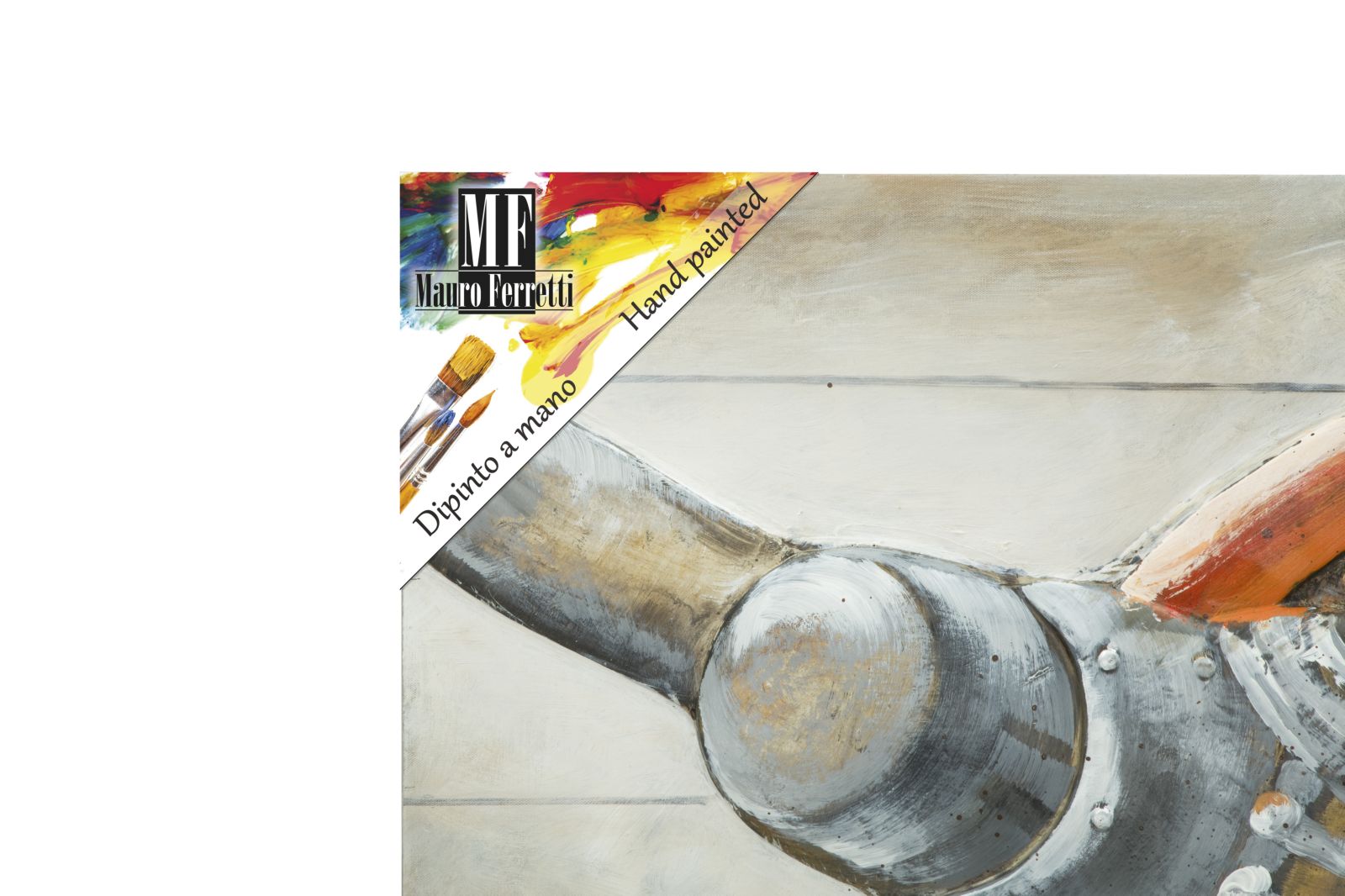 Wandbild Aviator 120x80cm Gemälde Auf Leinwand Vintage Look Flugzeug