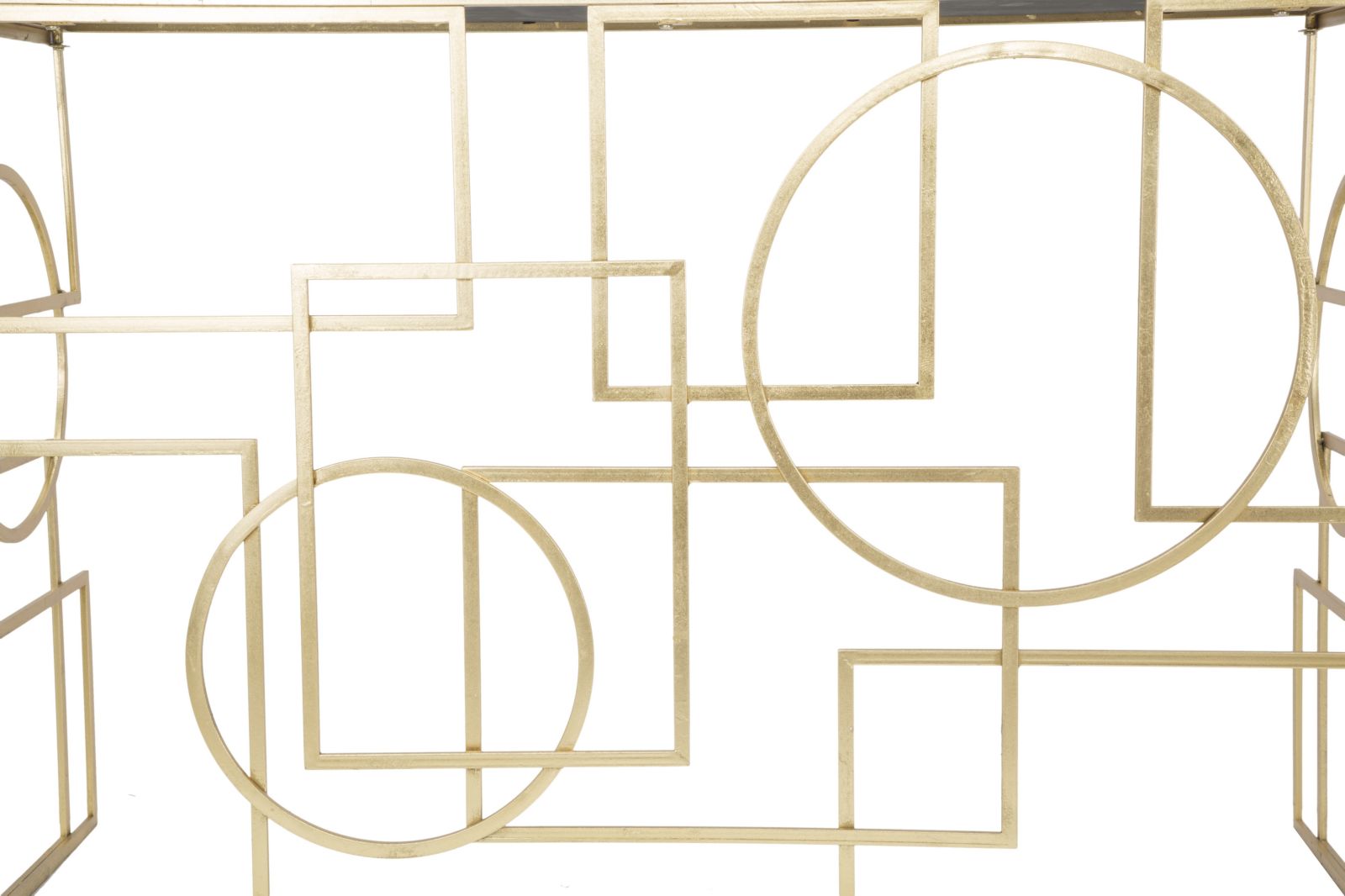 Konsole Geometria Gold Metall Glas Modern Design