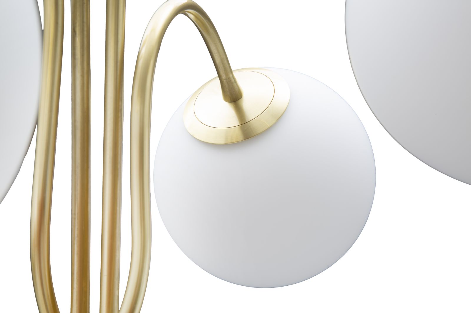 Glamy Stehlampe 4-flammig 176 cm – Elegante Designleuchte in Gold mit Glaskugeln