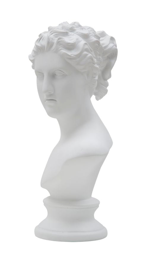 Büste Venus Weiß Skulptur 34cm Klassisch Resin Dekofigur