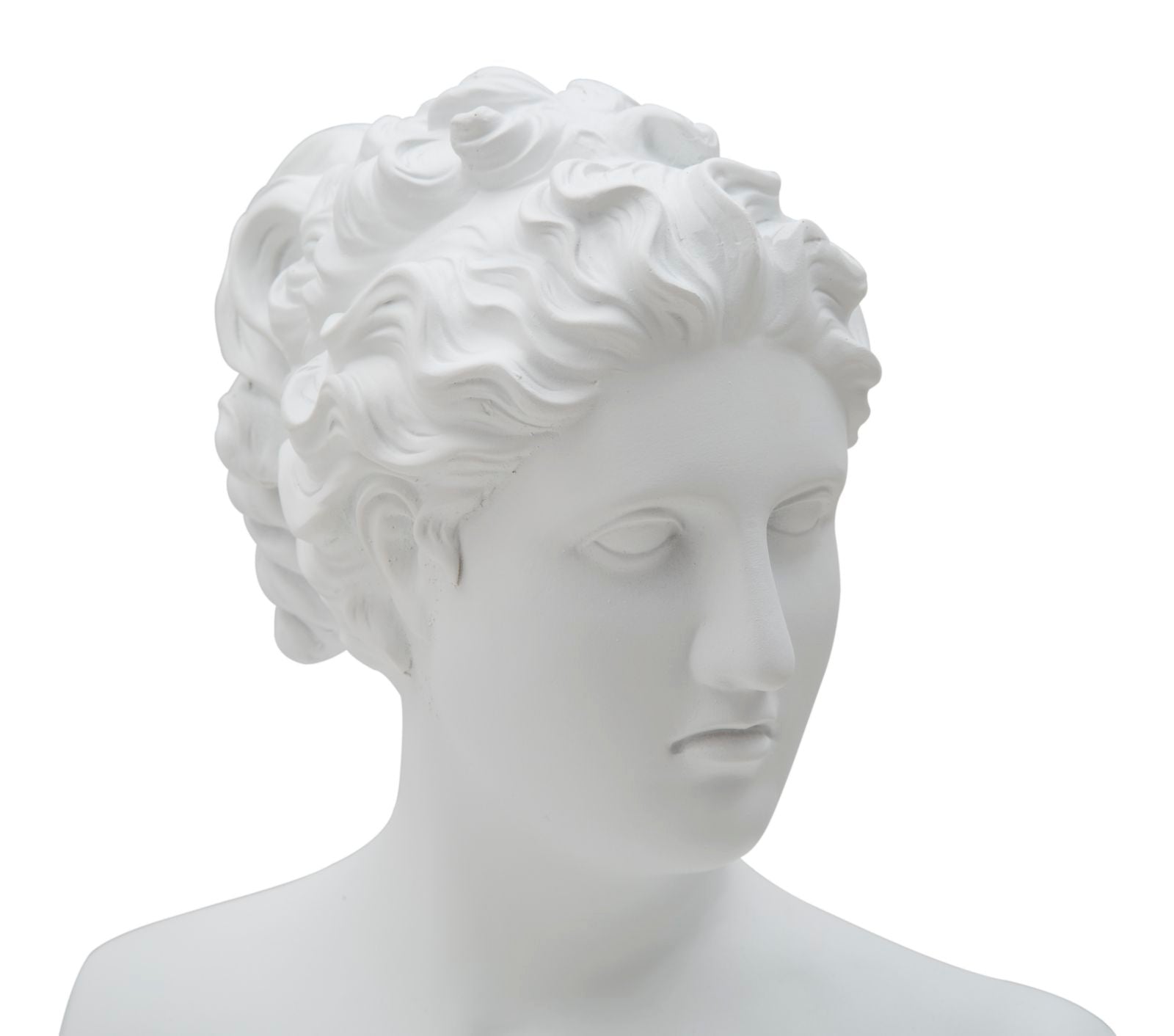 Büste Venus Weiß Skulptur 34cm Klassisch Resin Dekofigur