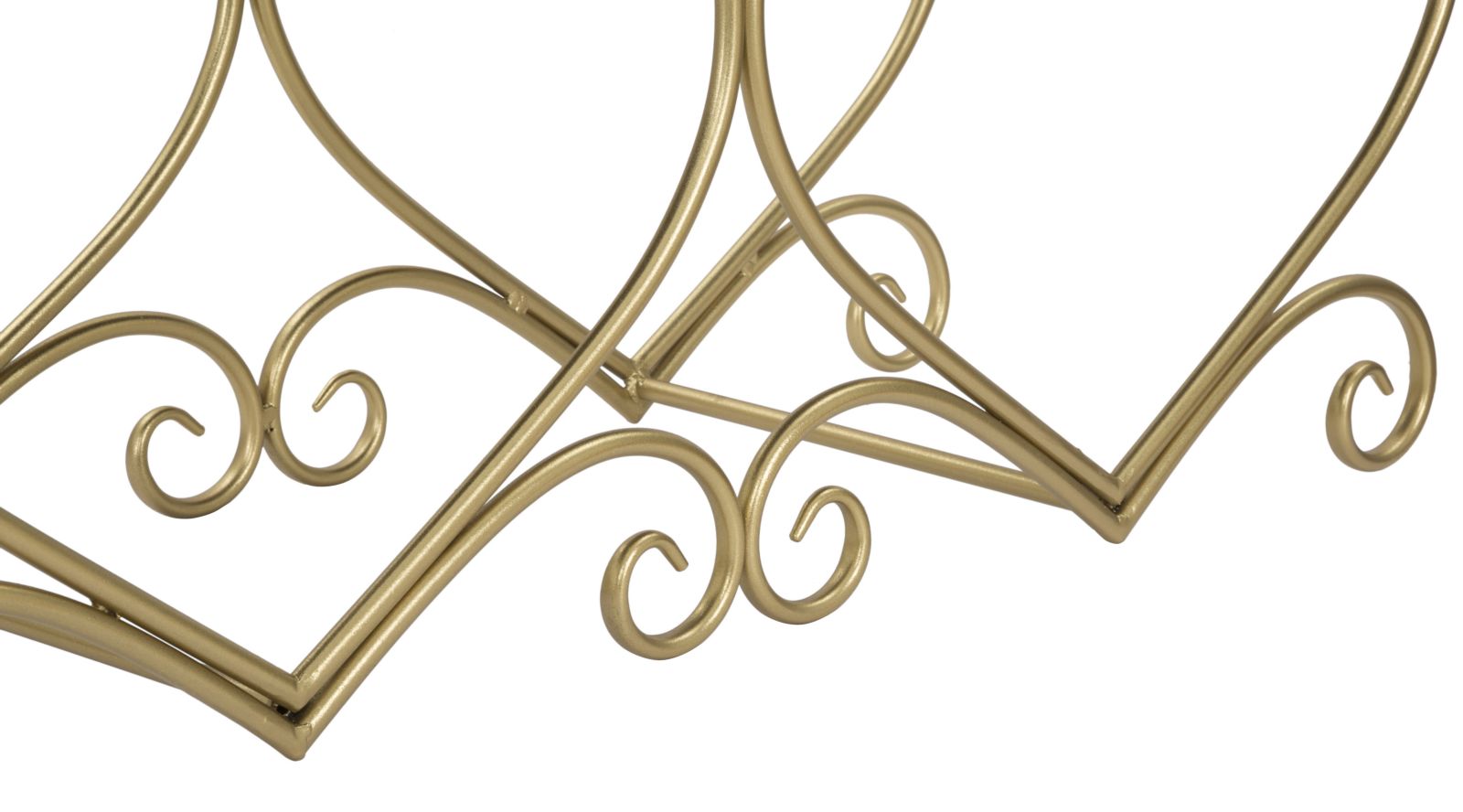 Sitzbank Heart Glam Gold Creme Polsterbank Elegant