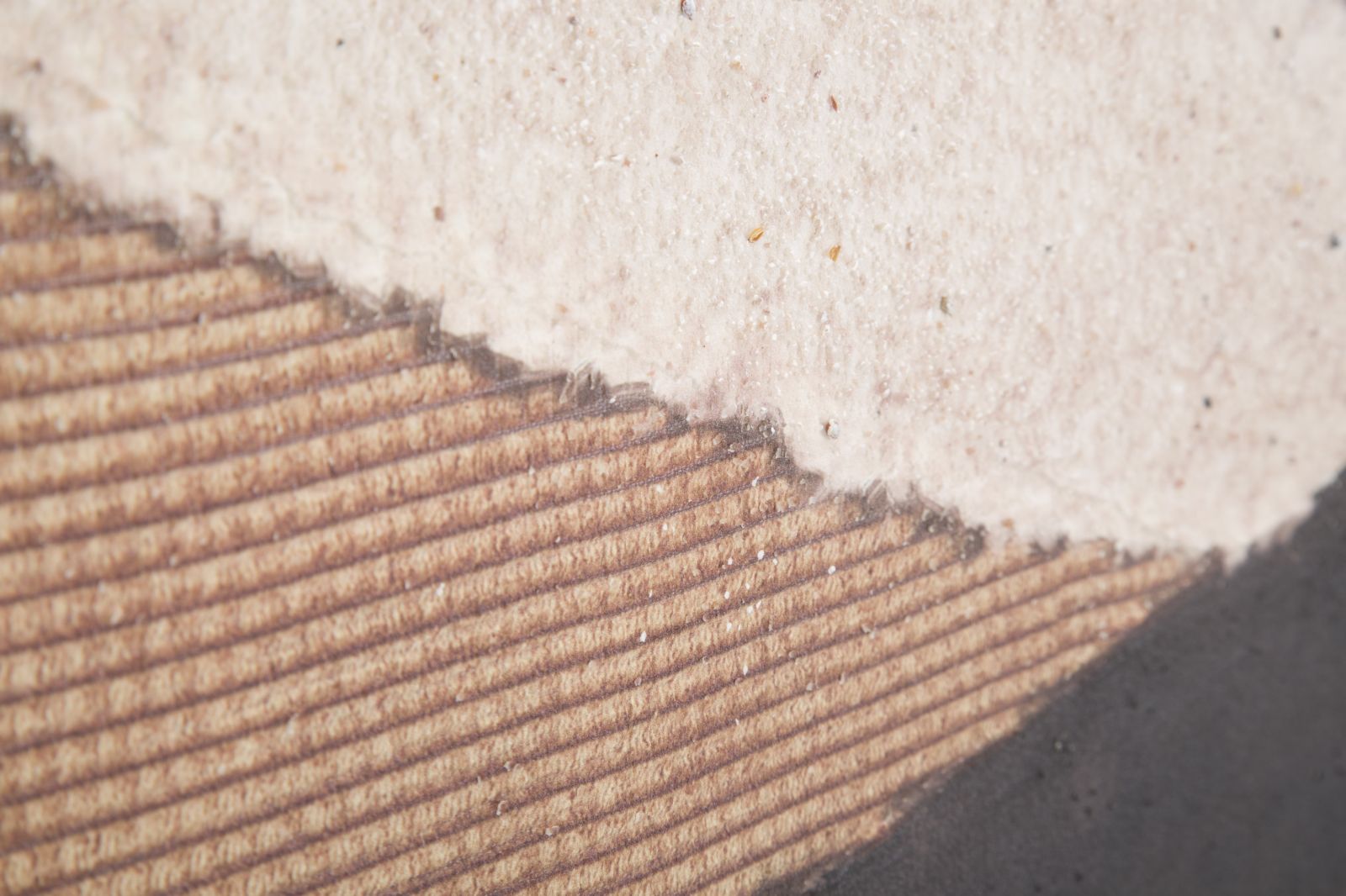 Wandbild Darky Strukturkunst 80x100cm – Abstrakte Boho Leinwand in Naturtönen