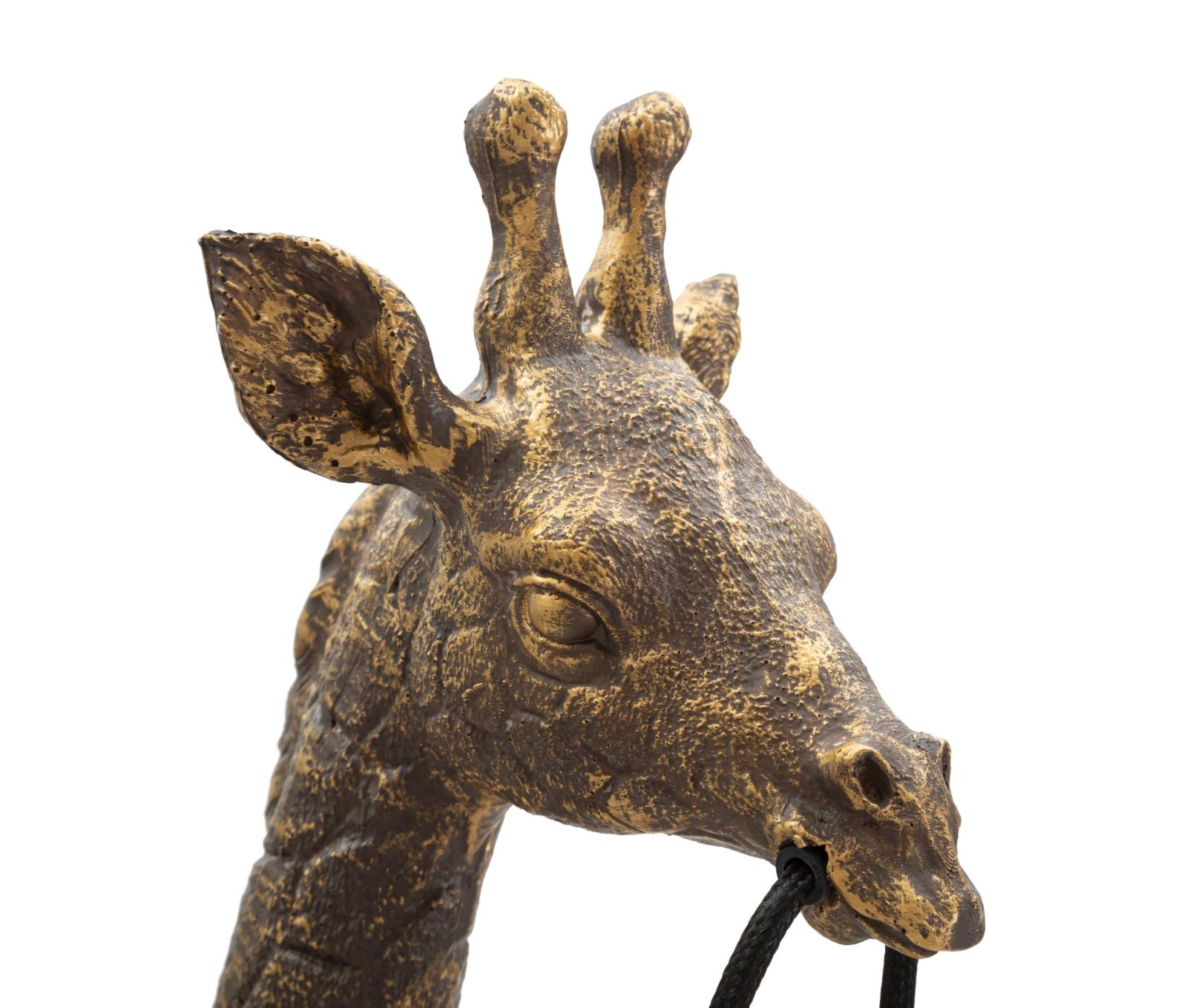 Giraffa Luxe Tischlampe Giraffe Figur Resina Metall 80cm