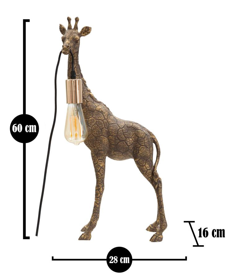 Tischlampe Giraffenlampe Savanna Glam