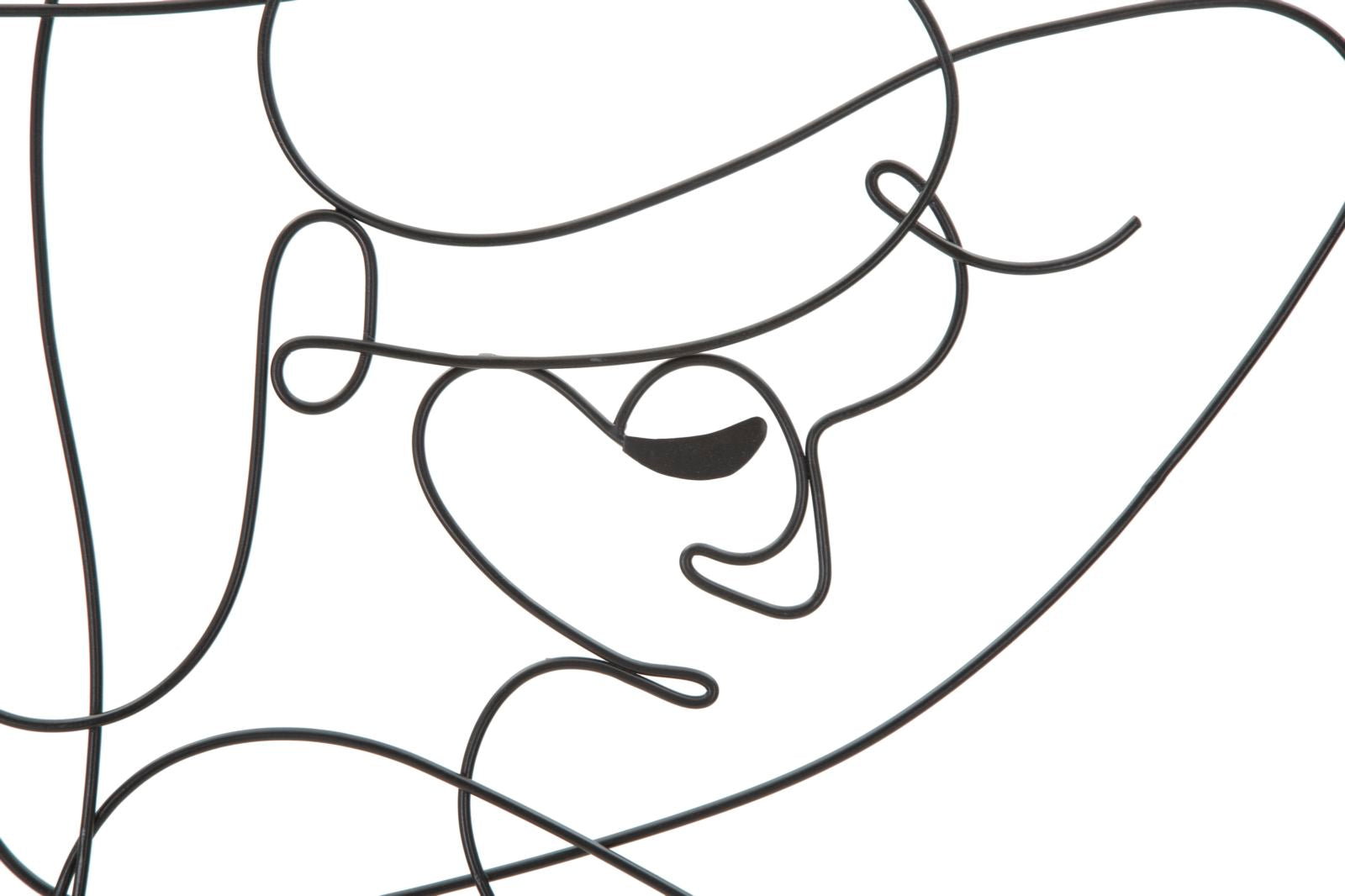 Exklusives Wandbild Set Body Art – Handgefertigte Eisenkunst 50x100 cm – 2er Set Schwarz