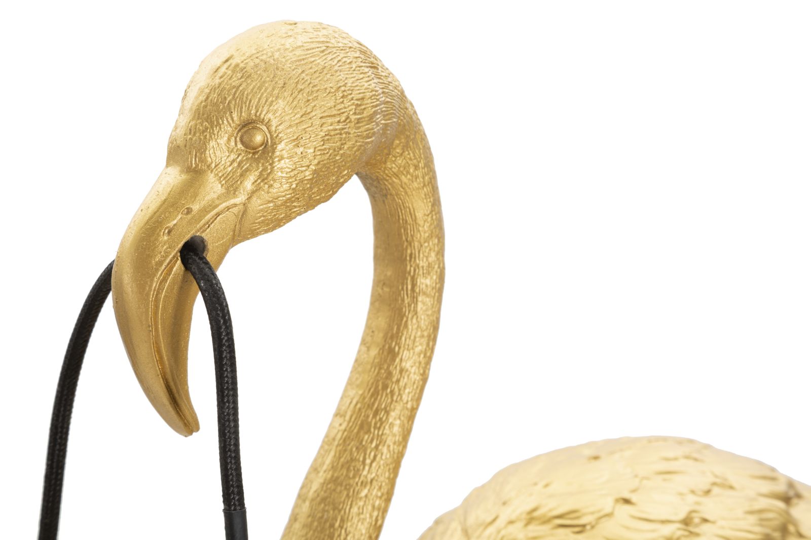 Flaminga Glow Tischlampe Flamingo Figur Gold 59cm Glam Design