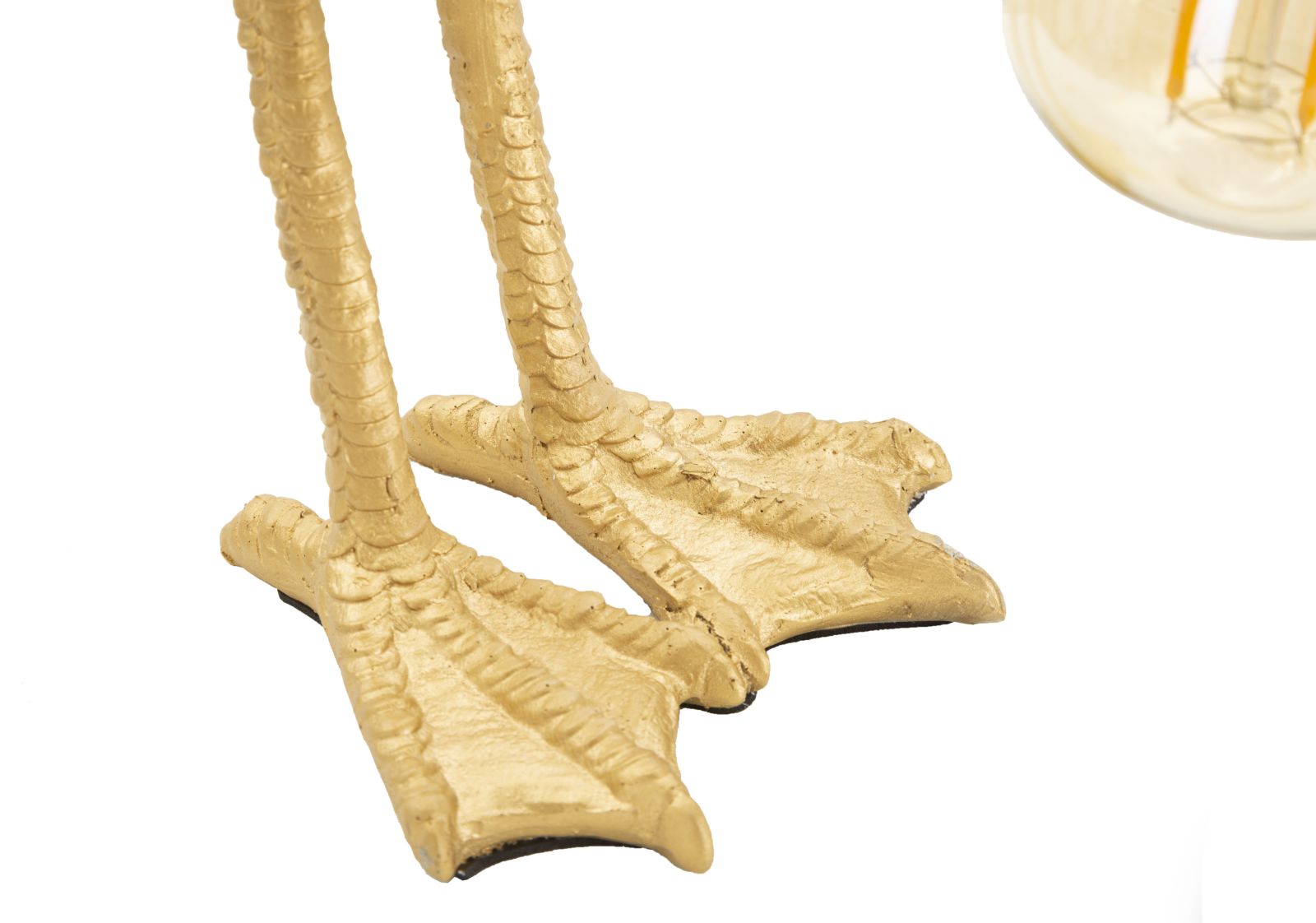 Flaminga Mini Tischlampe Flamingo Figur Gold 39cm Glam Design