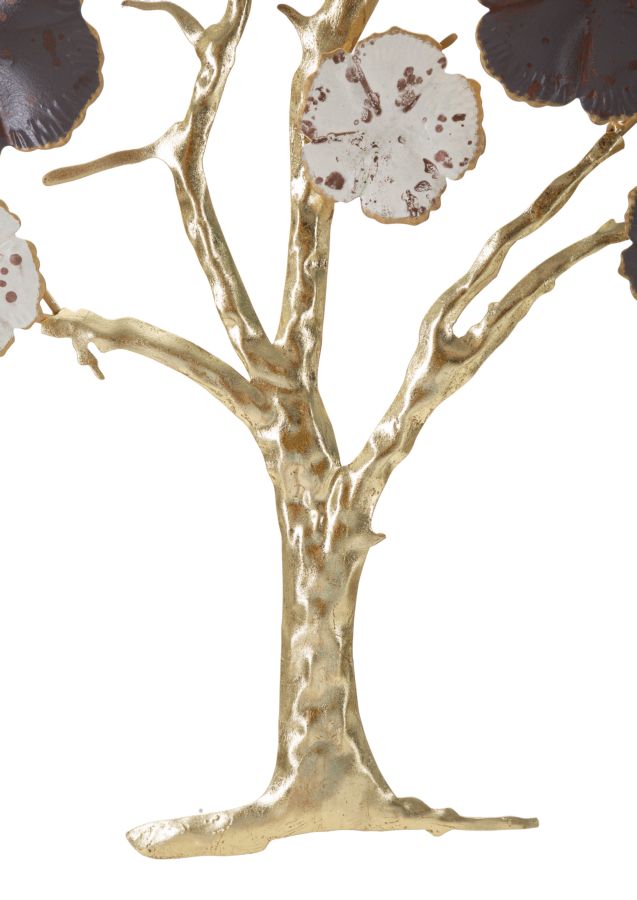 Wanddekoration Purpy Baum mit Blüten mehrfarbig 80 cm