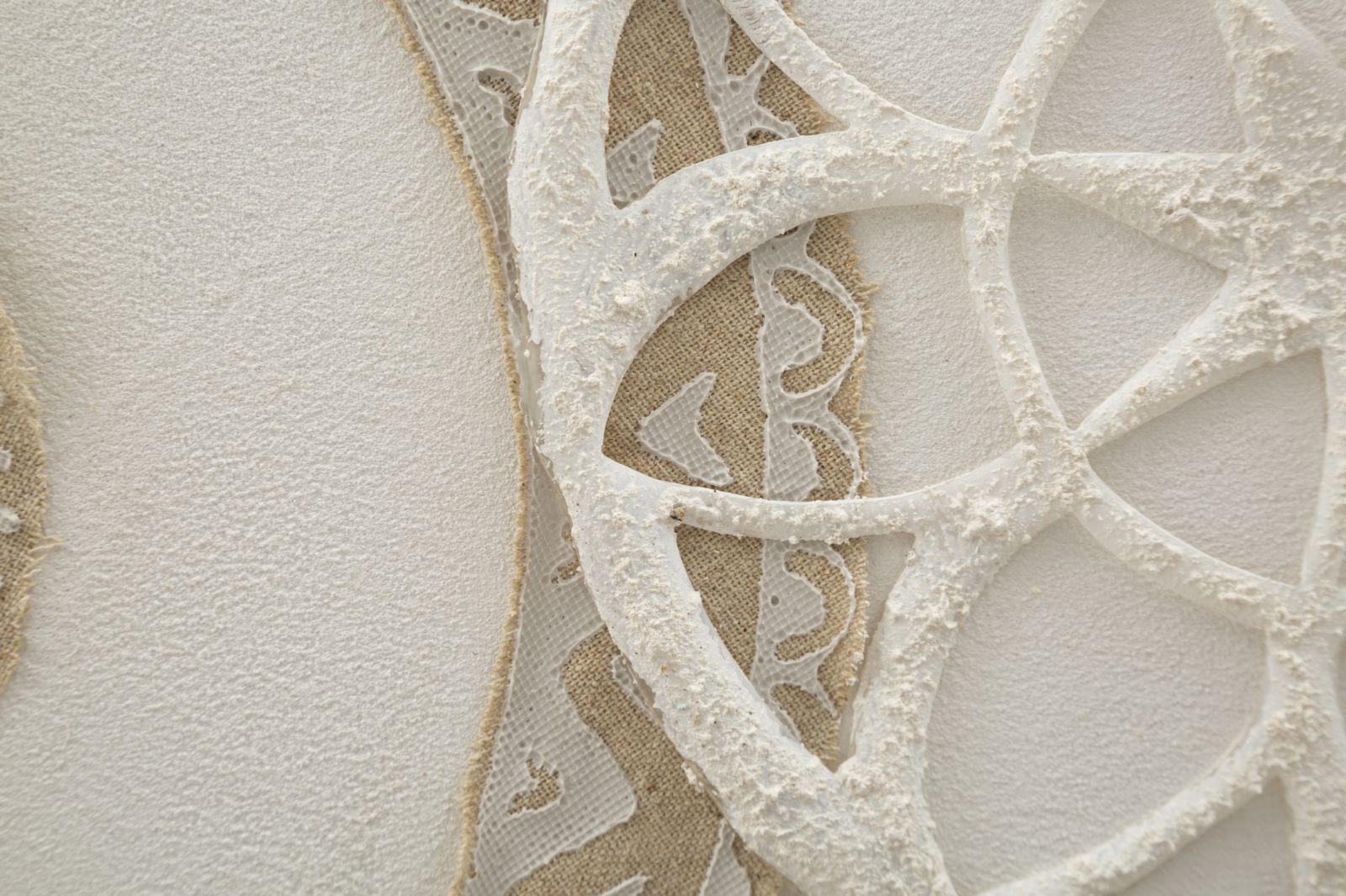 Wandbild Icer Boho Chic Weiß Natur 80x100cm Leinwand Kunst