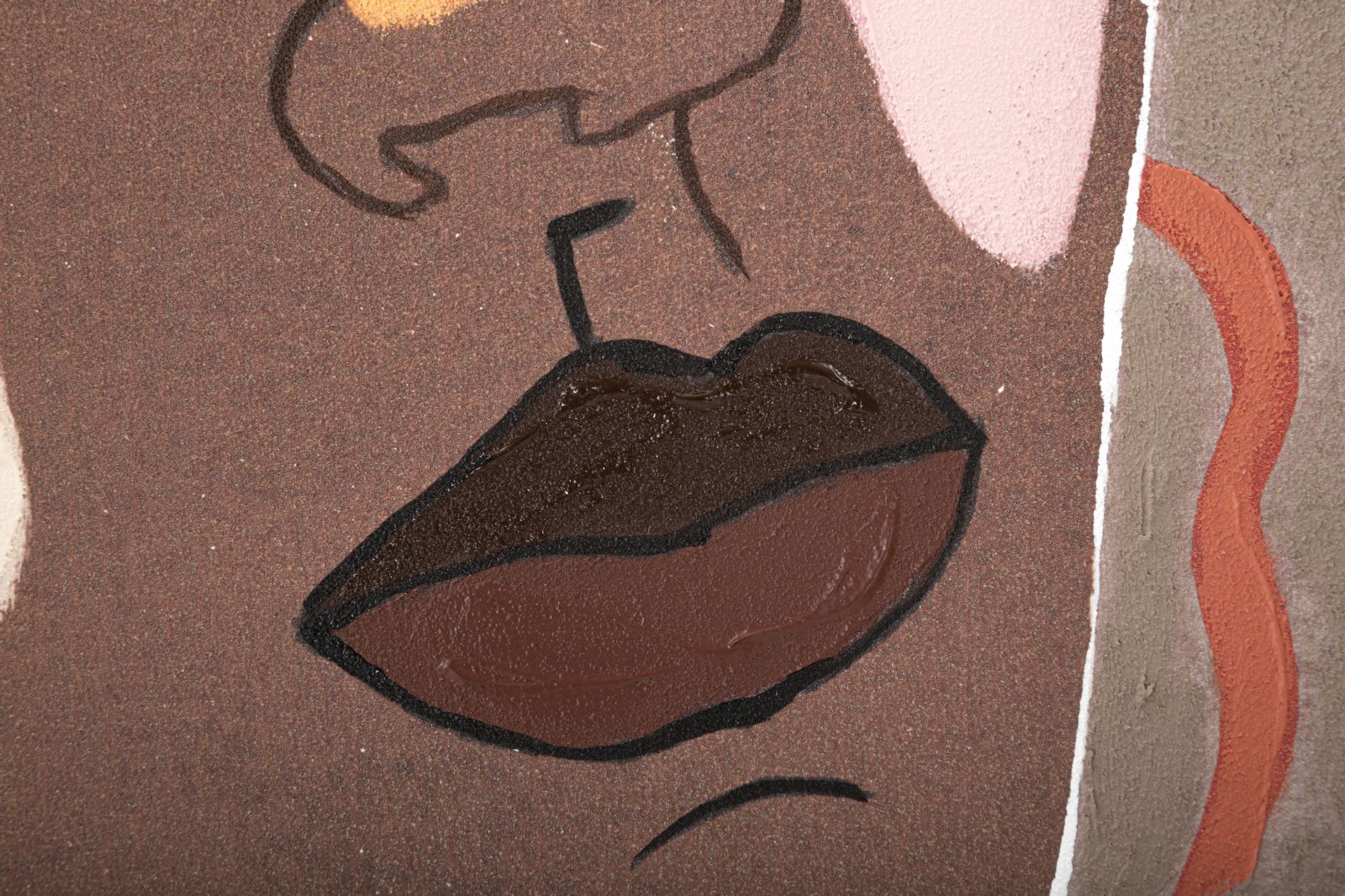 Wandbild Tribal Portrait Boho Chic 80x100cm Leinwand Gesichtskunst