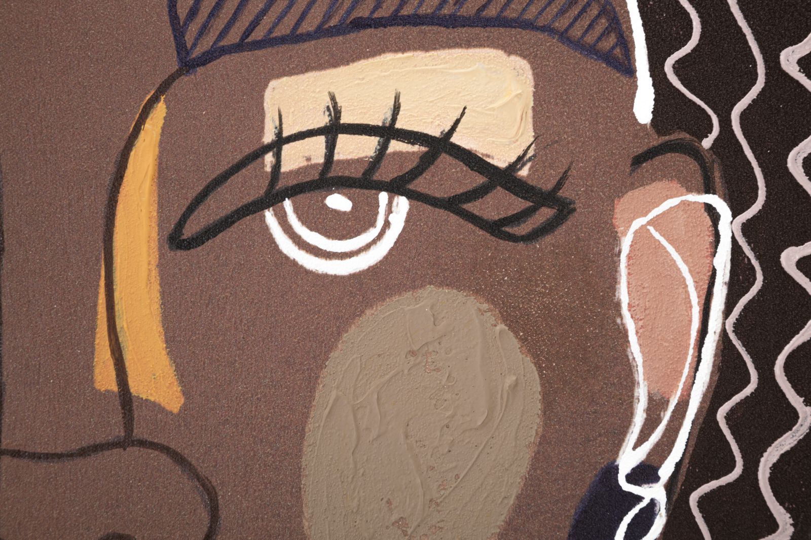 Wandbild Tribal Face Boho Chic 80x100cm Leinwand Porträt Deko