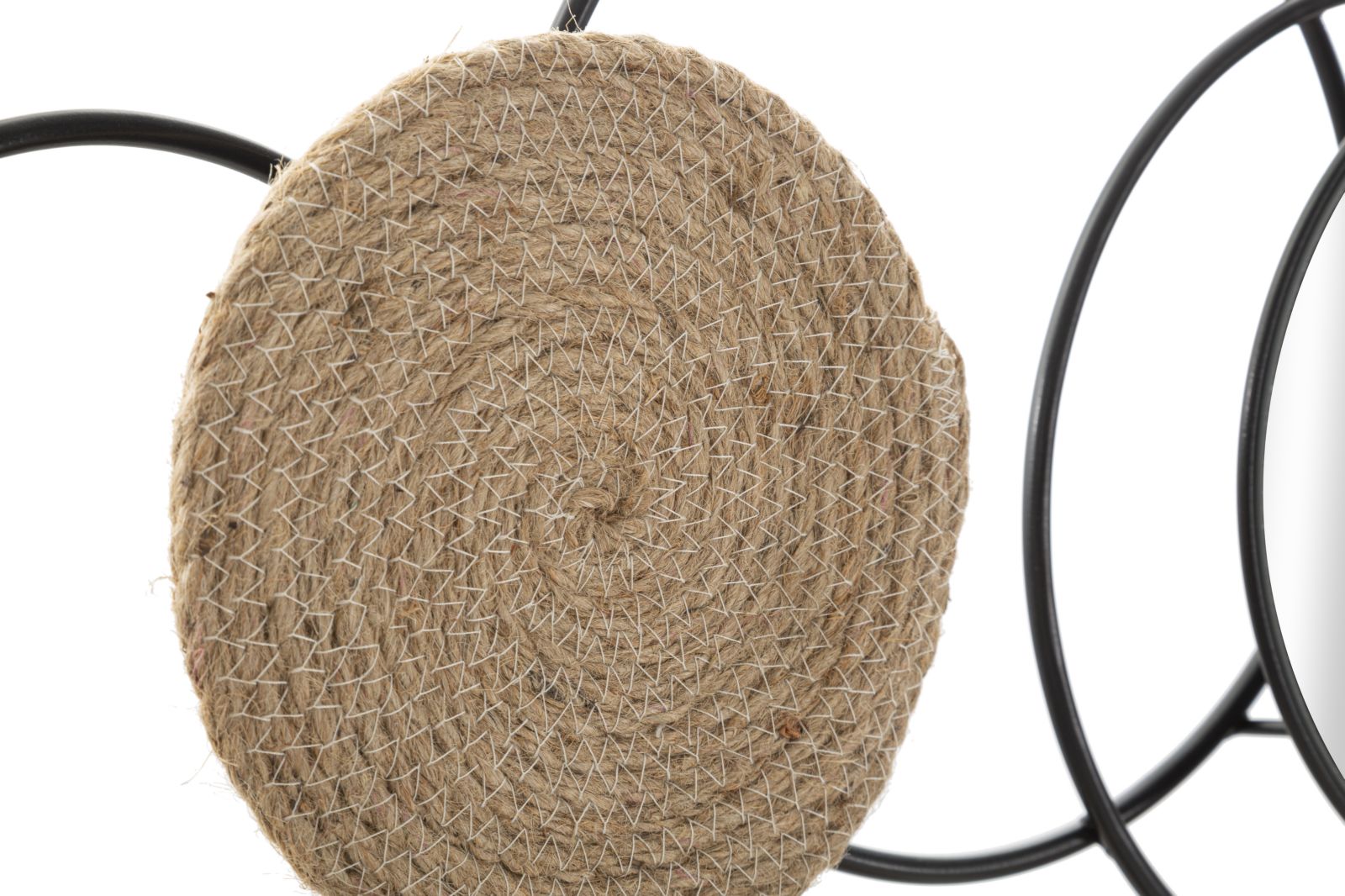 Wanddeko Circolo Armonico Metall Rattan Boho Chic Modern
