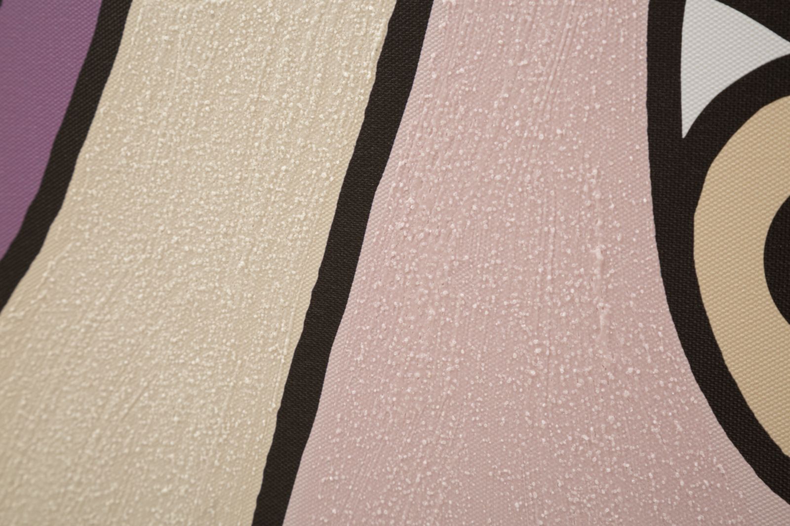 Abstraktes Wandbild Double Faces B – Großformatiges Kunstwerk im modernen Stil 80x120 cm