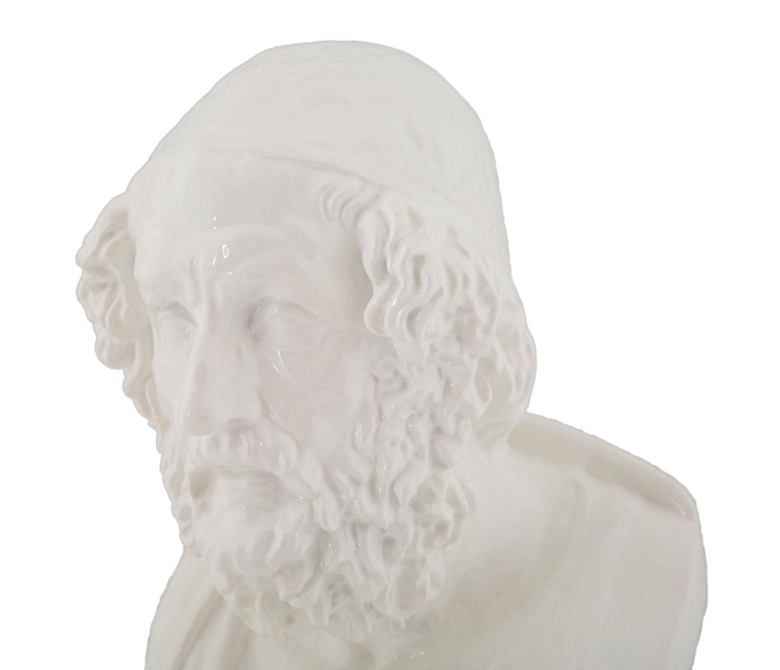 Büste Philosoph Weiß Skulptur 25cm Klassisch Resin Figur