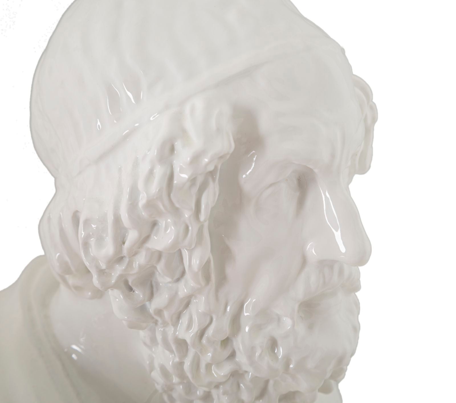 Büste Philosoph Weiß Skulptur 25cm Klassisch Resin Figur