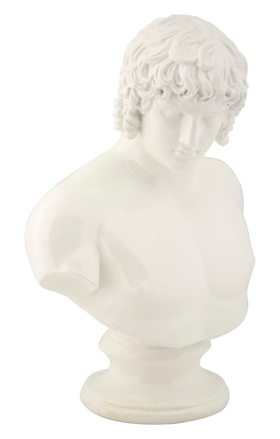 Büste Centurio Weiß Skulptur 25cm Klassisch Resin Dekofigur
