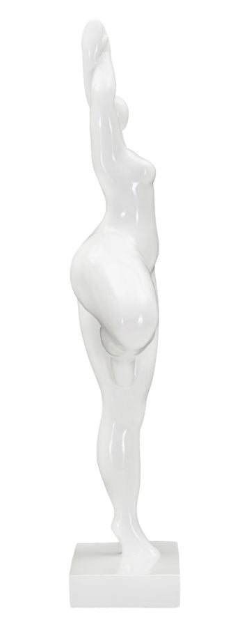 Donnina Yoga Balance Figur Weiss Resina Glam Dekoobjekt
