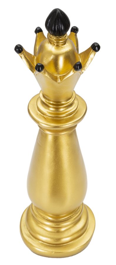 Schachfigur Alfiero Gold Schwarz Dekofigur 38,5 cm