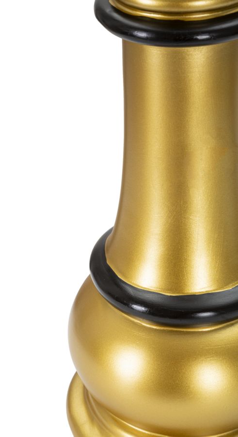 Schachfigur Regina Gold Schwarz 50cm Dekofigur Resin Glam