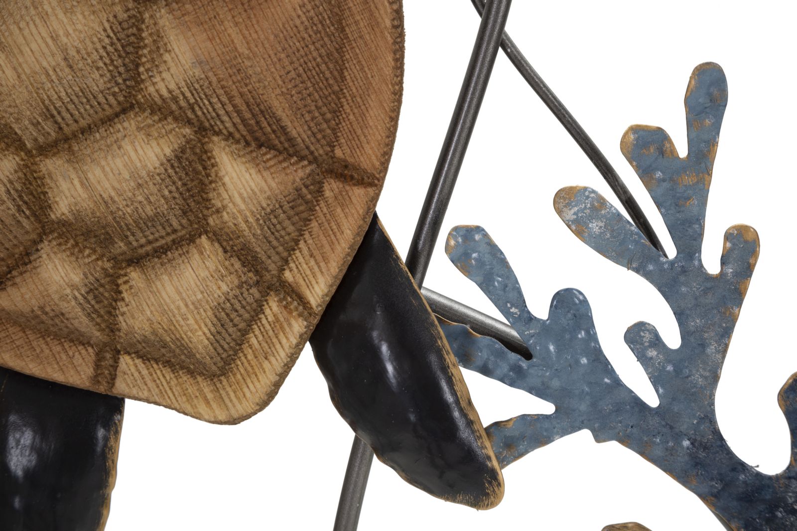 Wanddeko Metall Schildkröten 132 cm – Maritimes Wandpaneel