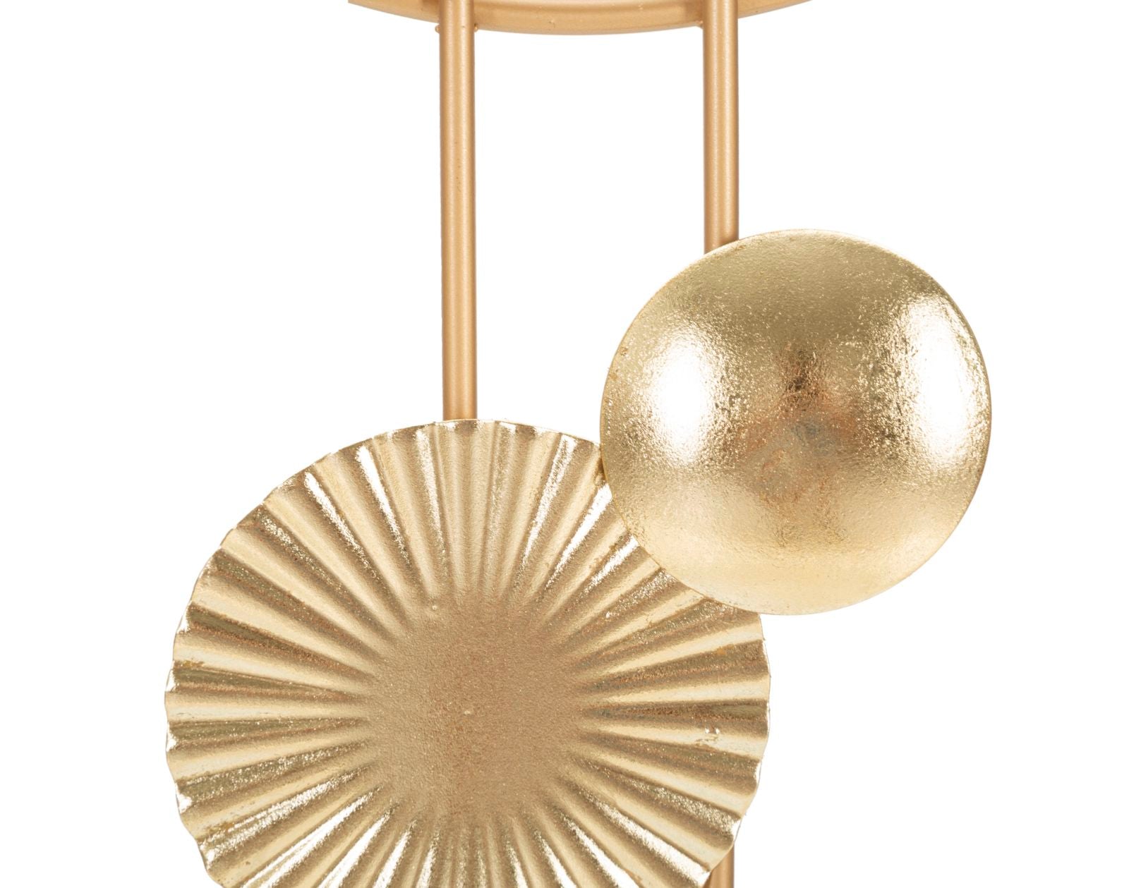 Wandpanel Goldy Glam Metall Skulptur Wanddeko 49x80cm