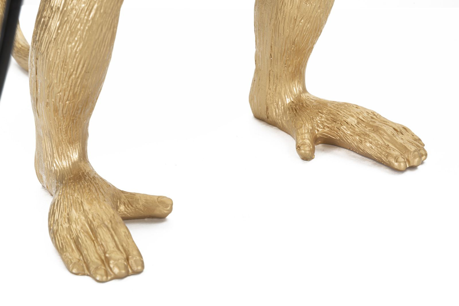 Tischlampe Monkey Gold Resin 55 cm Affenfigur Lampe