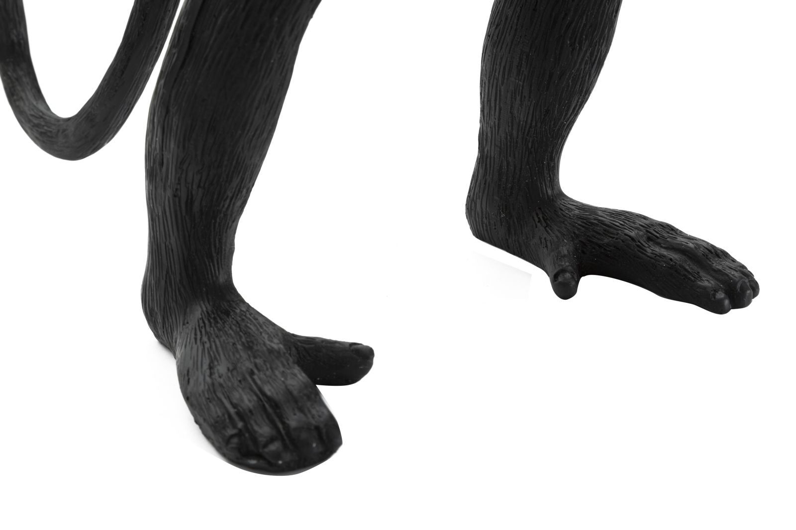 Tischlampe Monkey Schwarz Resin 55 cm Affenfigur Lampe