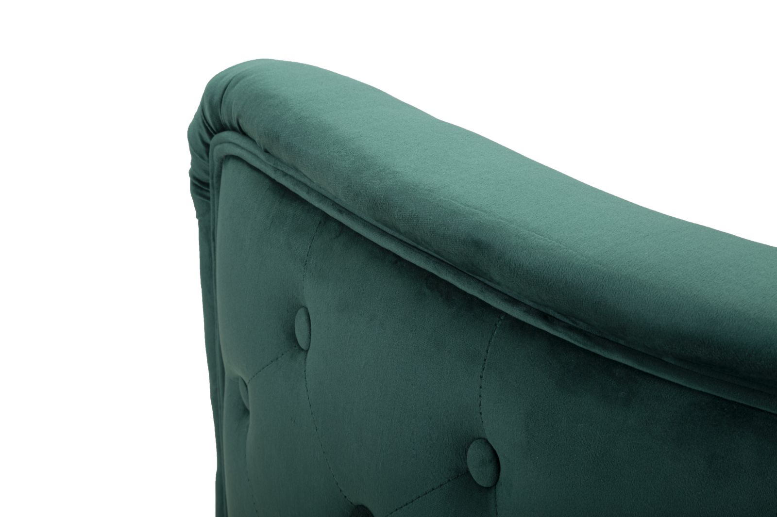 Samt Sessel Verde Eleganza 76 cm mit Goldfüßen