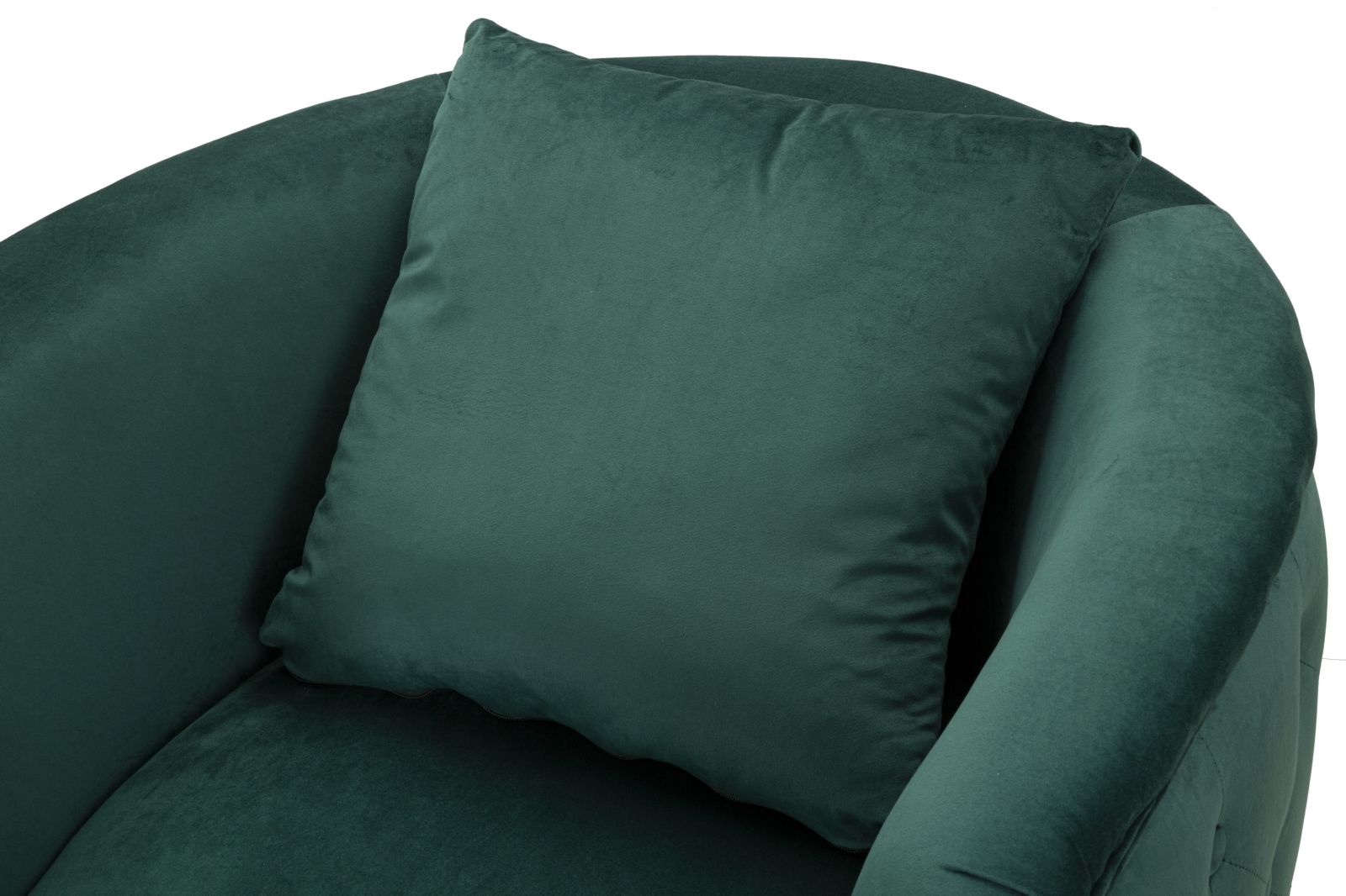 Samt Sessel Verde Eleganza 76 cm mit Goldfüßen
