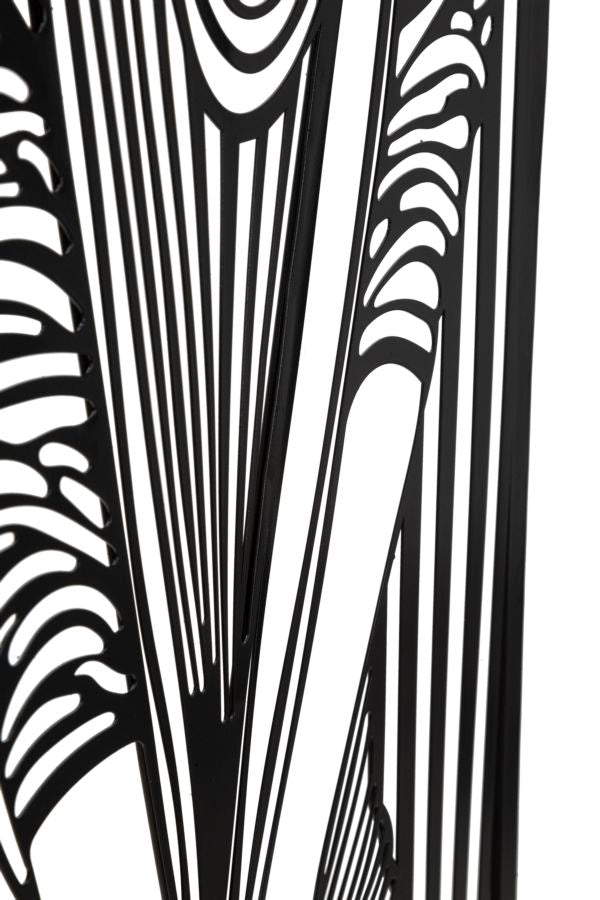 Wandpanel Lina Urban Muse Frauenfigur Metall Schwarz 60x40 cm