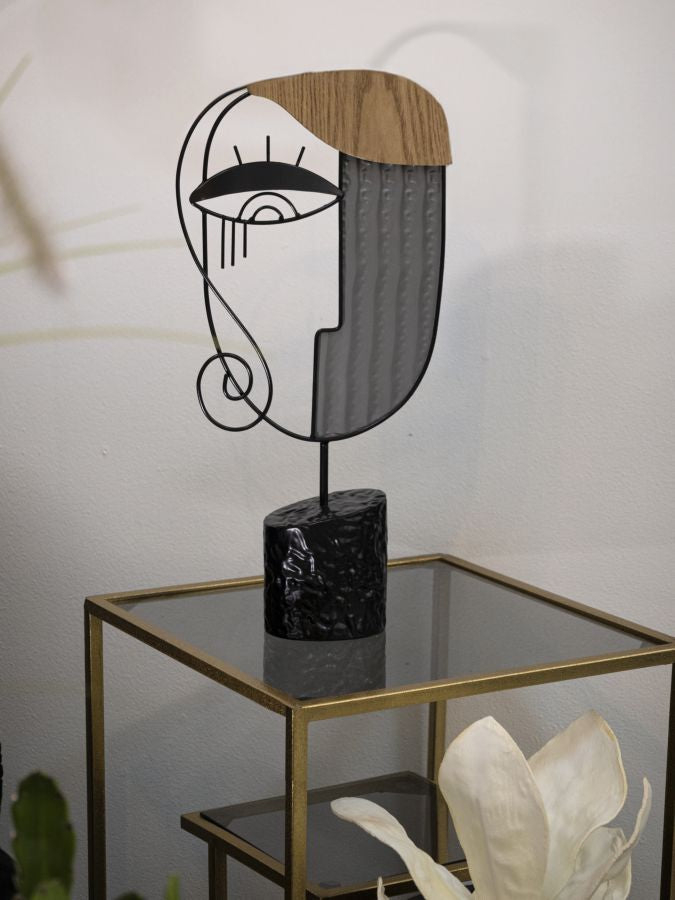 Skulptur Picassy 49 cm aus Metall und MDF – Moderne Dekoration