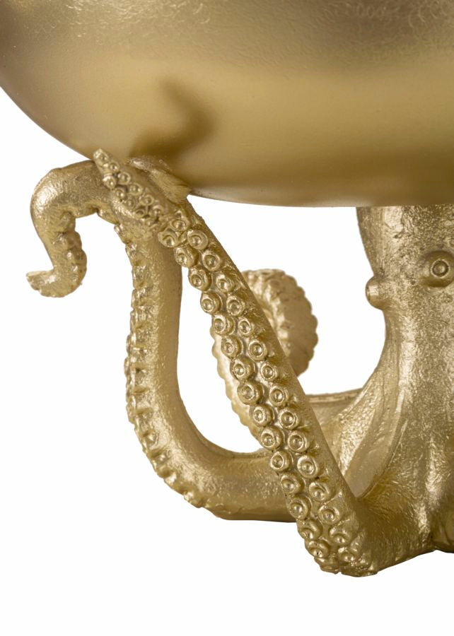 Deko Schale Octopus Gold Schüssel Glam 30cm