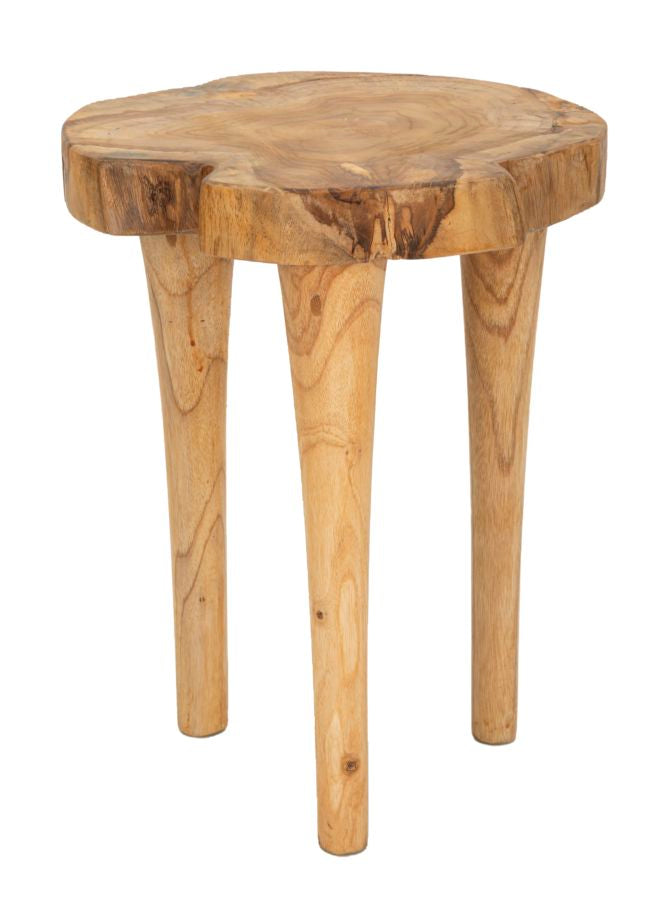Beistelltisch Kursi Teak Holz Boho Chic Natur Unikat Handgefertigt