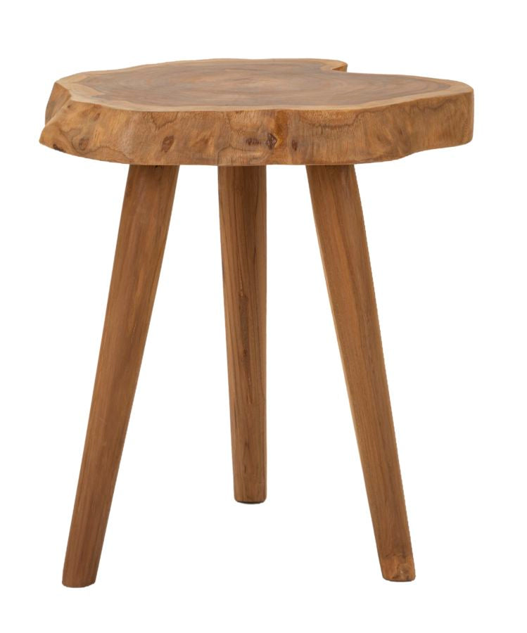 Hocker Budut Teak Holz Natur Boho Chic Handgefertigt