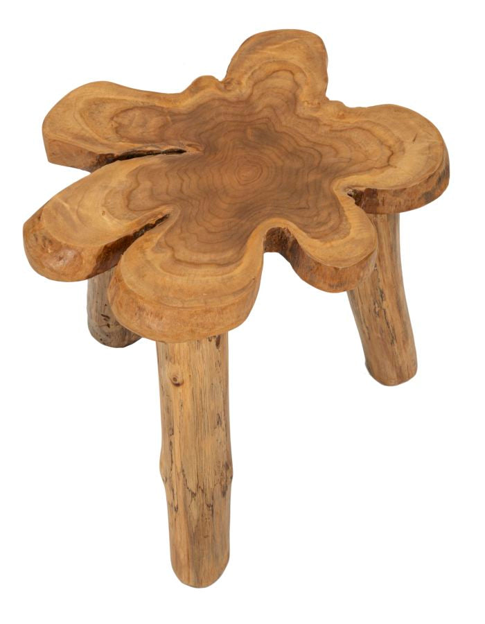 Beistelltisch Bintang Teak Holz Boho Chic Handgefertigt Natur