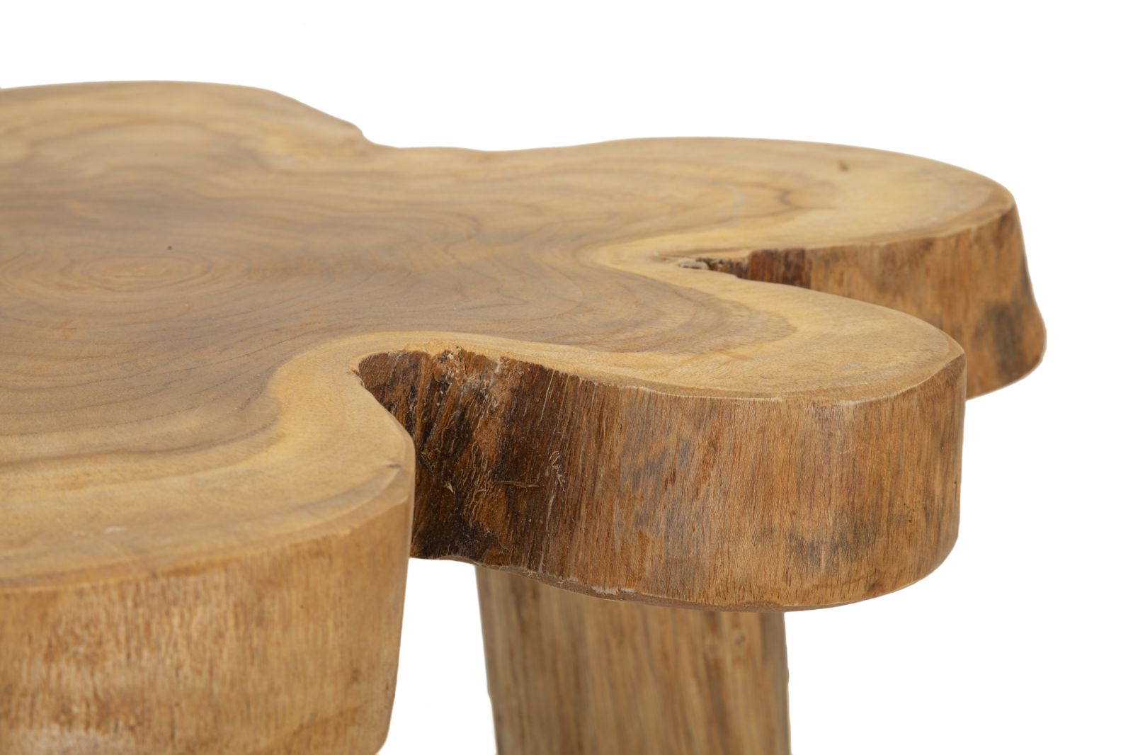 Beistelltisch Bintang Teak Holz Boho Chic Handgefertigt Natur