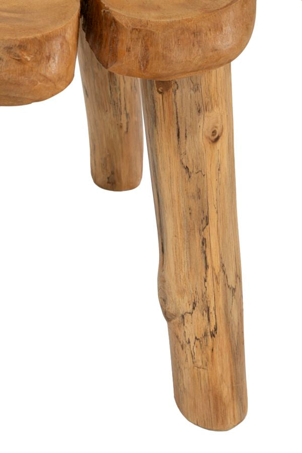 Beistelltisch Bintang Teak Holz Boho Chic Handgefertigt Natur