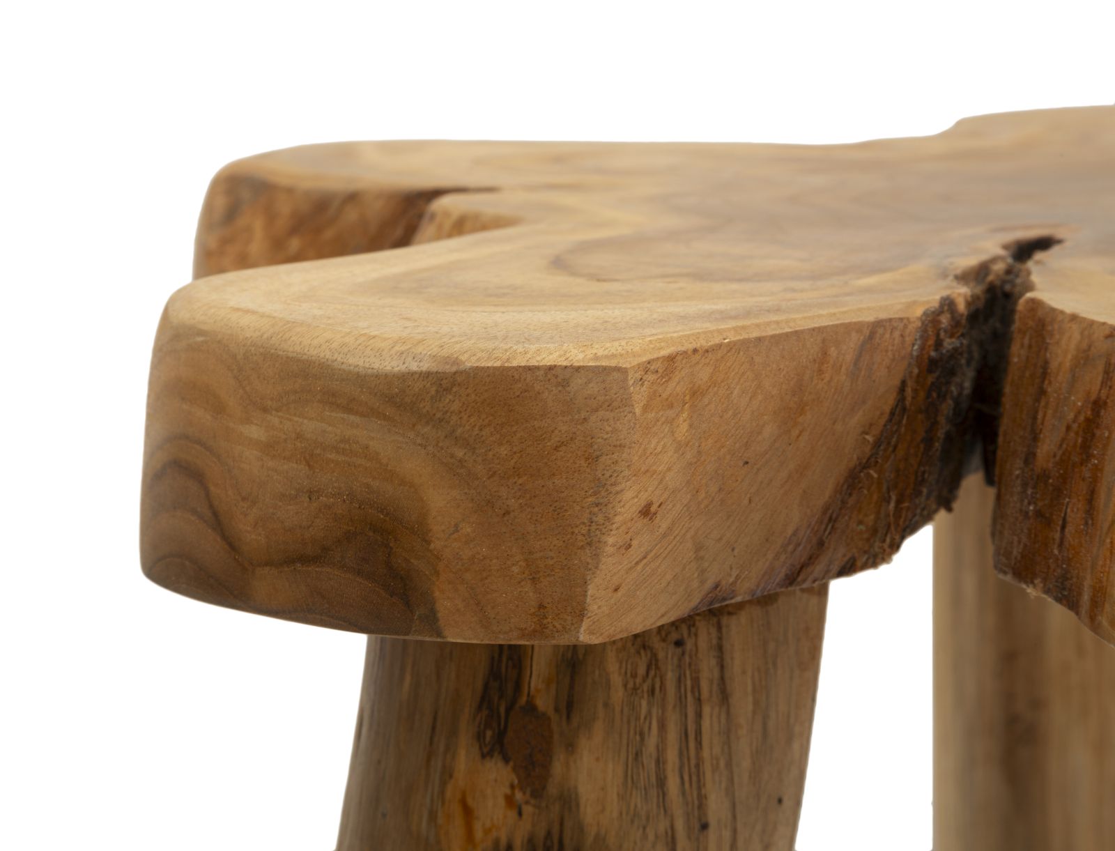Beistelltisch Bintang Teak Holz Boho Chic Handgefertigt Natur