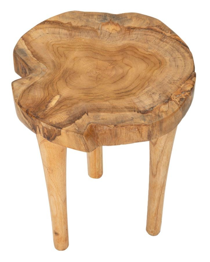 Beistelltisch Kursi Teak Holz Boho Chic Natur Unikat Handgefertigt