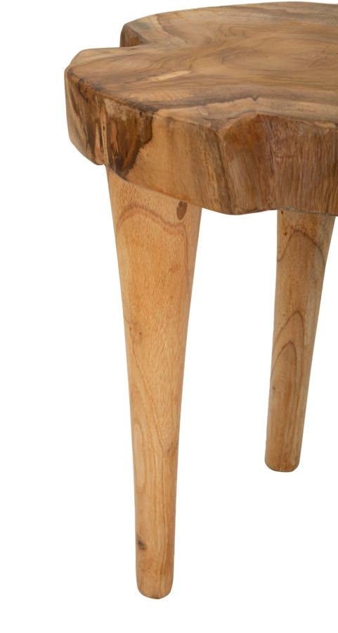 Beistelltisch Kursi Teak Holz Boho Chic Natur Unikat Handgefertigt