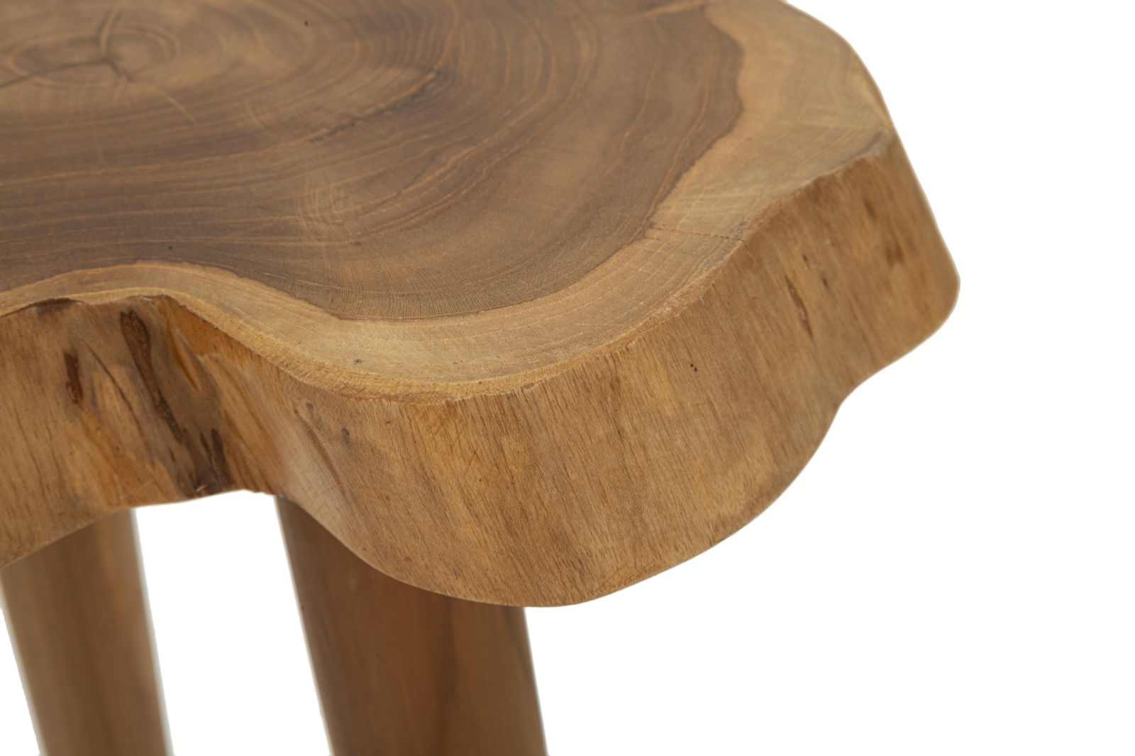 Hocker Budut Teak Holz Natur Boho Chic Handgefertigt