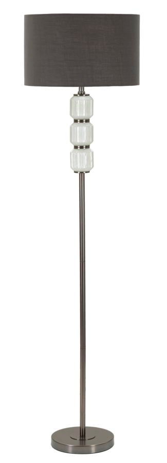 Bright One Stehlampe Glas Metall Samt Ø42x164cm Glam