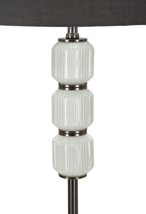 Bright One Stehlampe Glas Metall Samt Ø42x164cm Glam