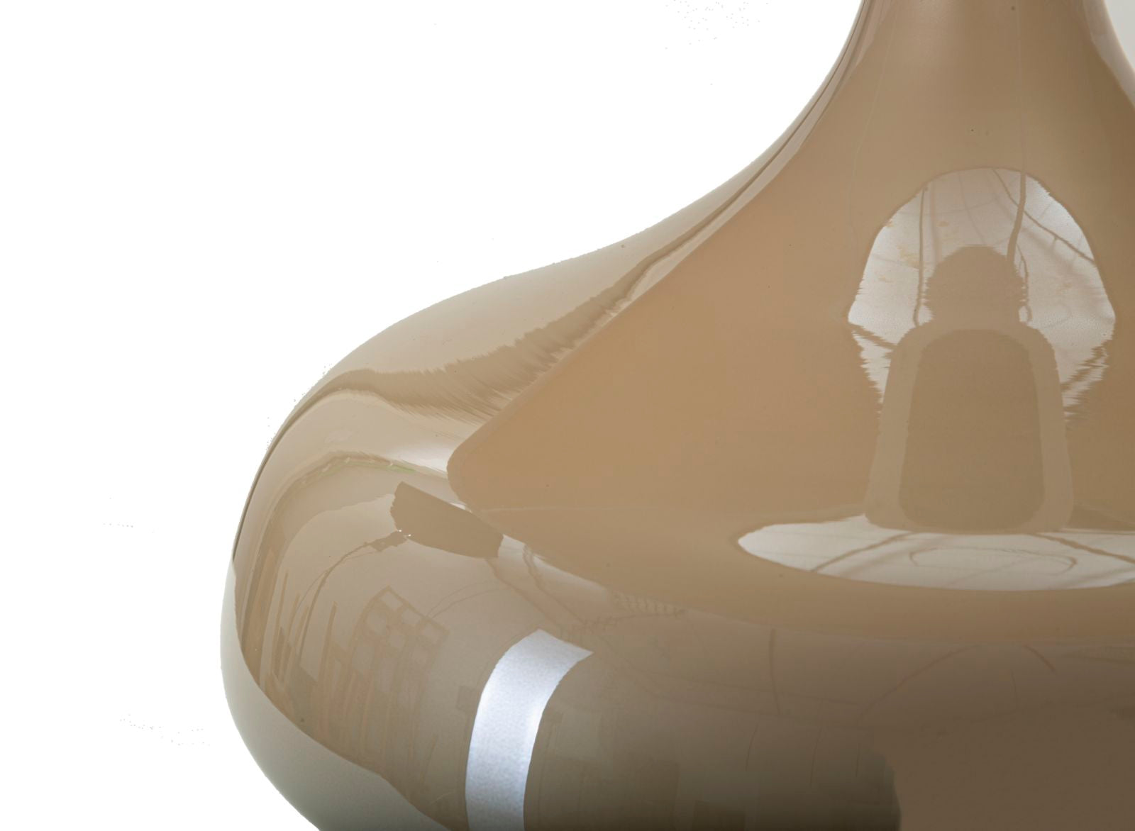 Perly Round Tischlampe Glas Metall Samt Ø35x50cm Glam