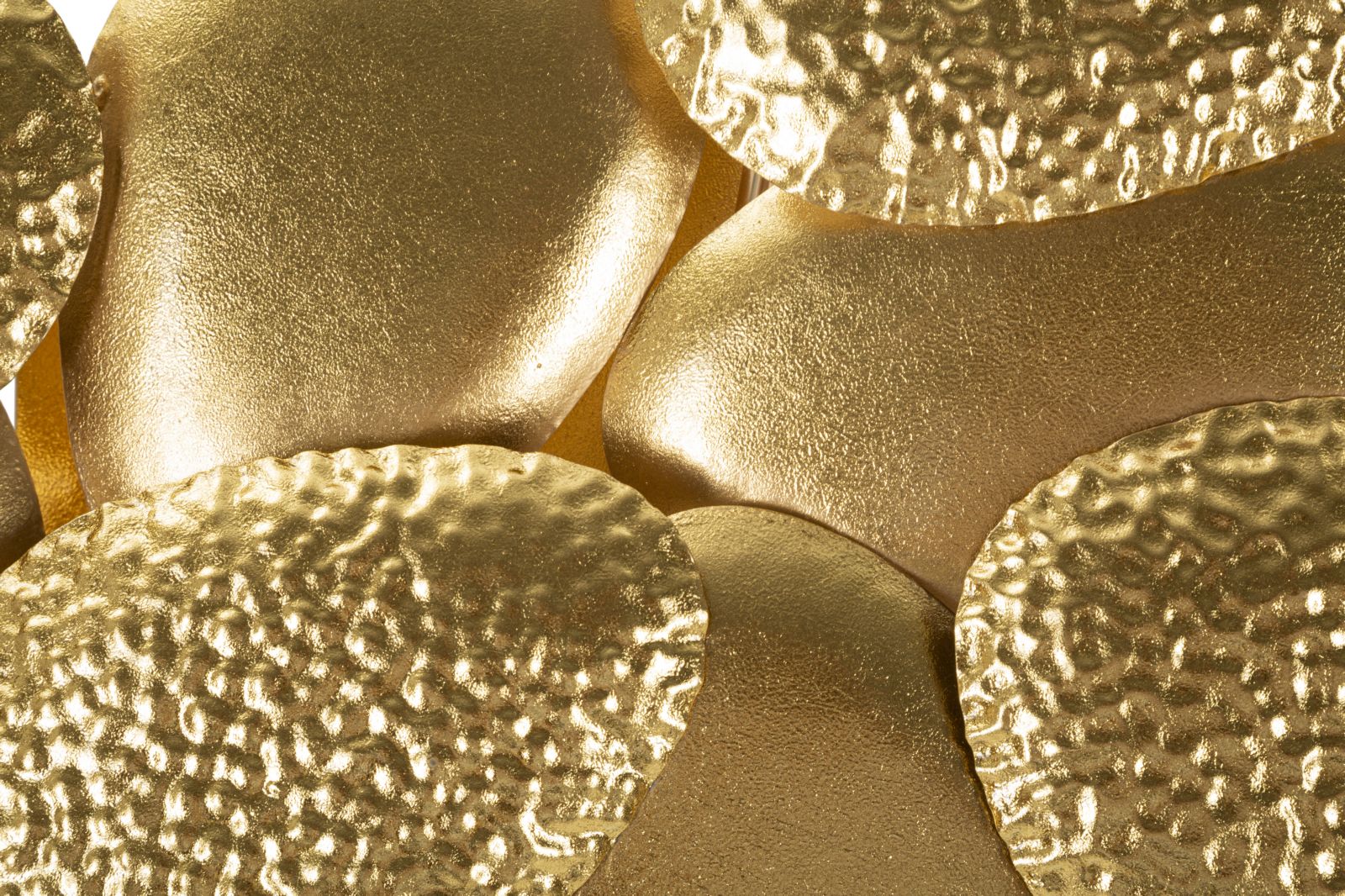 Shella Grande Wandleuchte Gold Metall 60x31cm Muscheloptik