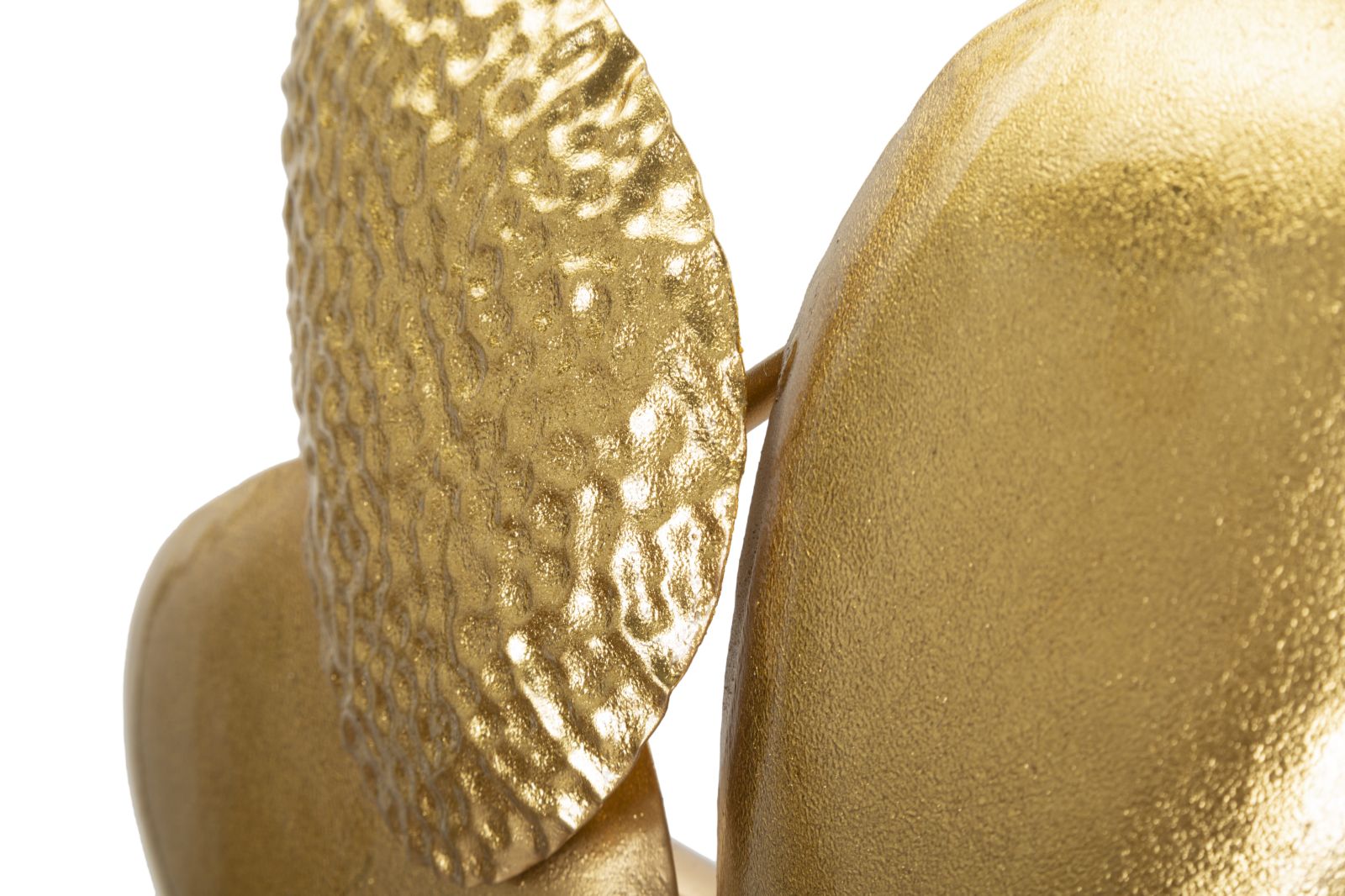 Shella Grande Wandleuchte Gold Metall 60x31cm Muscheloptik